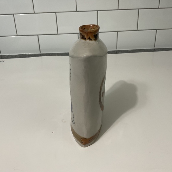 VTG Tonala Ceramic Crescent Half Moon Vase Mexico - Picture 5 of 7